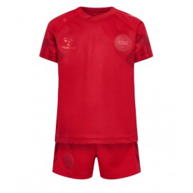 Danmark Hemmakläder Barn VM 2022 Kortärmad (+ Korta byxor)